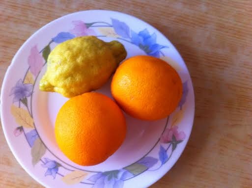 2 oranges 1 lemon