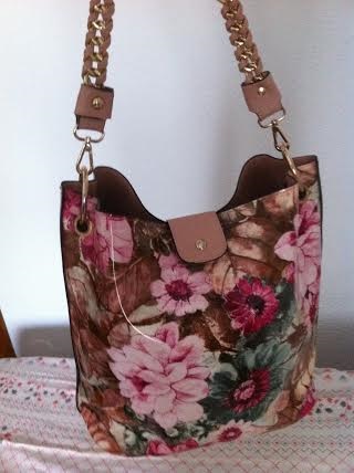 flowery handbag